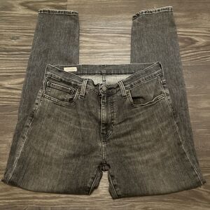 LEVI'S Jeans Men's LOT 512 Premium Black/Grey Denim LARGE E Red Tag Size 30x30